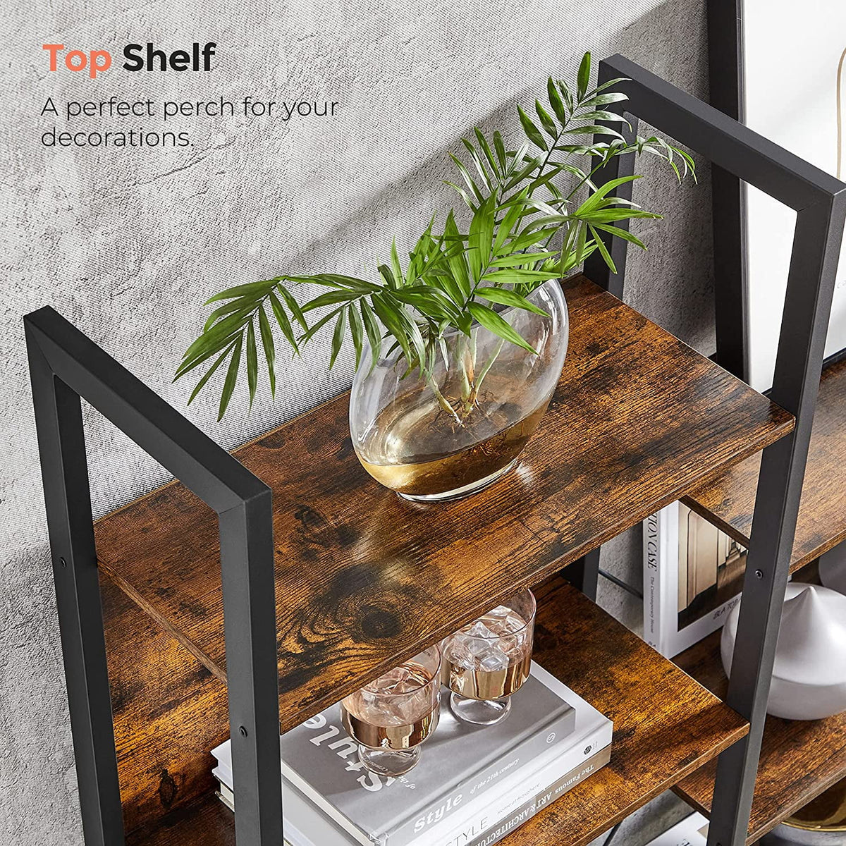 5 Tier Triple Wide Bookshelf with 14 Storage Shelves G7223