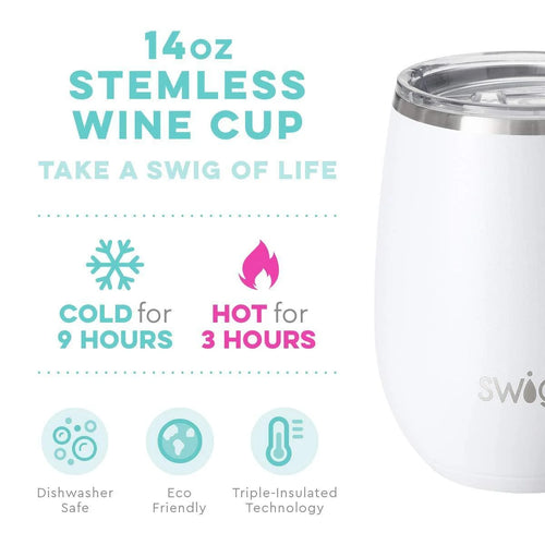 14oz Insulated Stainless Steel Wine Tumbler S782