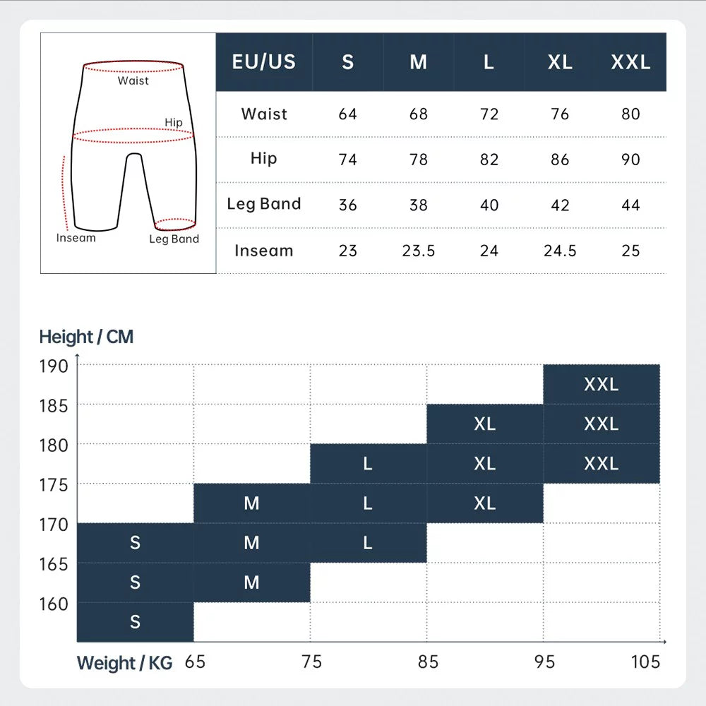 Men Cycling Shorts Gel Chamois Lycra T66039