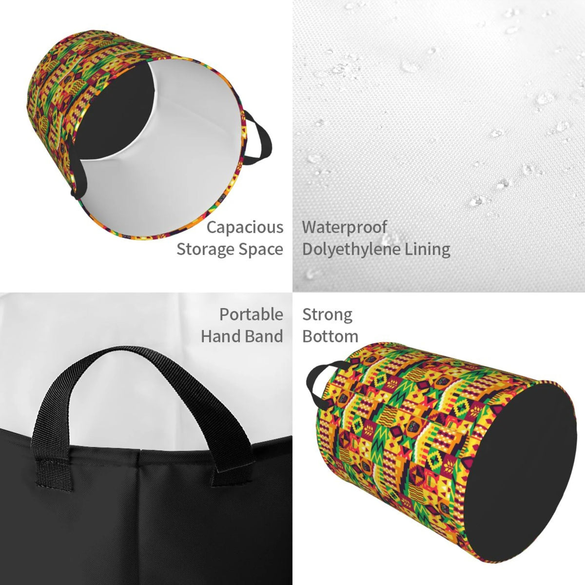 Waterproof Laundry Hamper with Handle N387