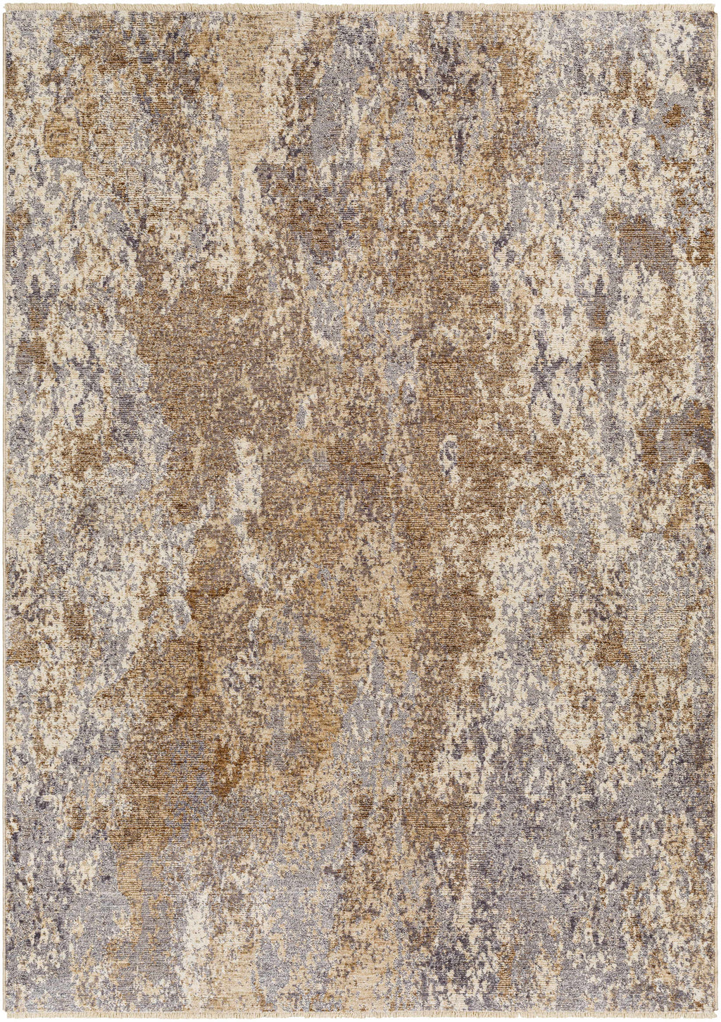 White Brown Beige Area Rug G549