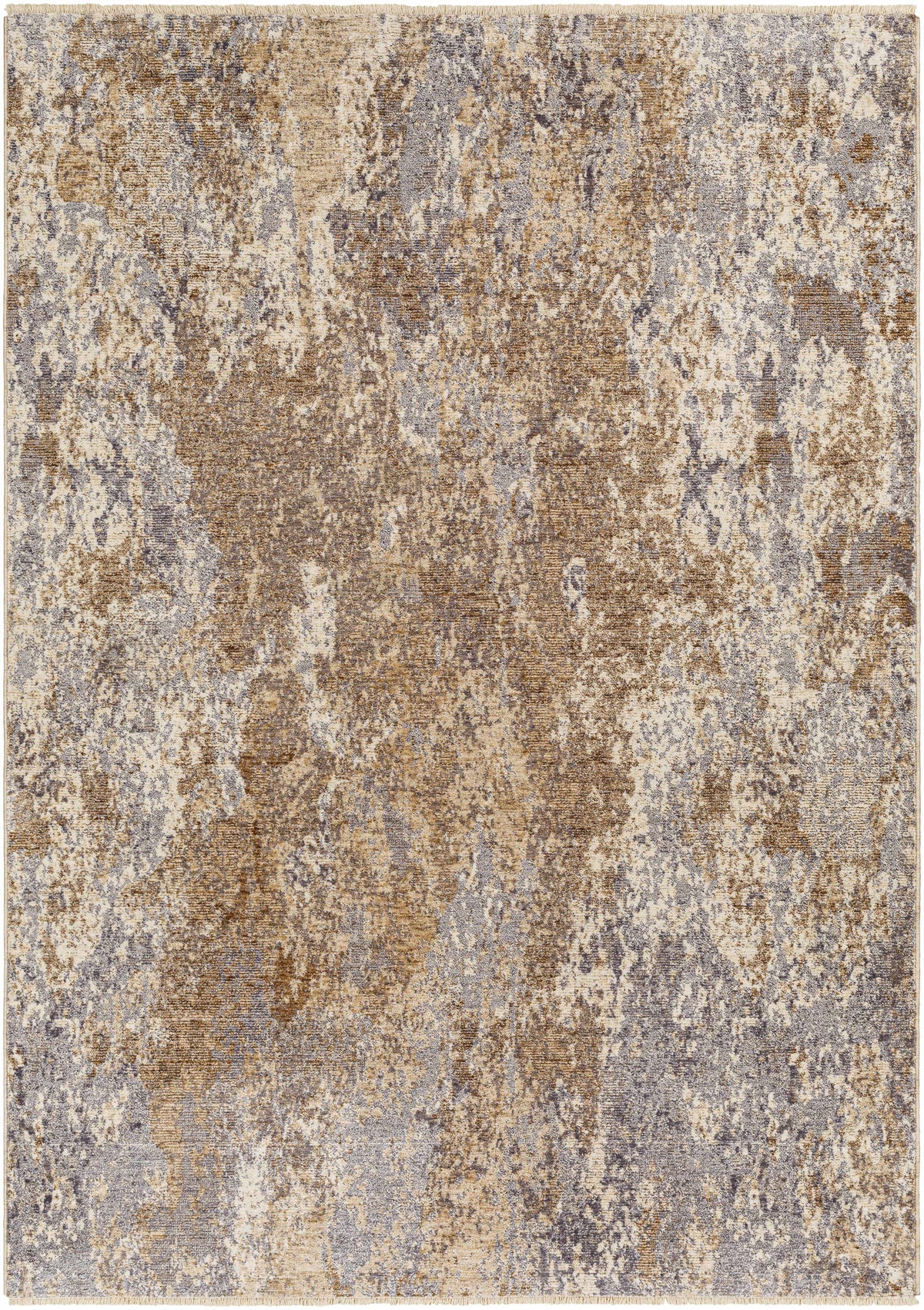White Brown Beige Area Rug G549