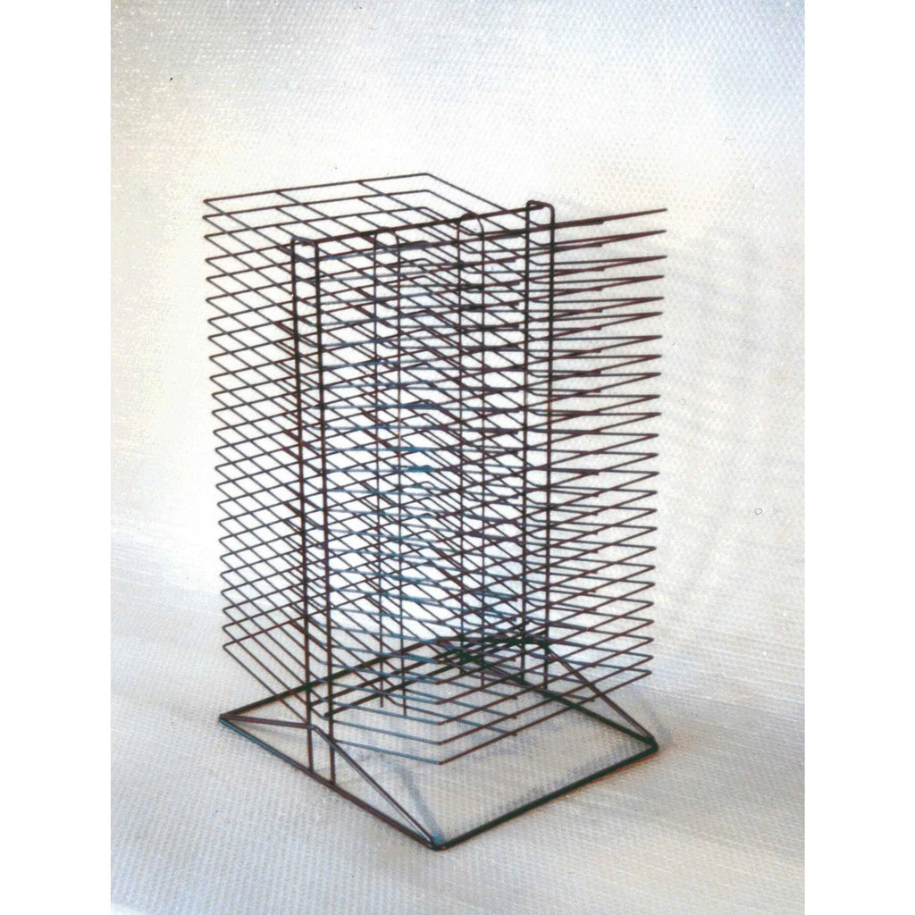 All-Steel Double Sided Wire Drying Rack, 50 Shelves, Black E248166