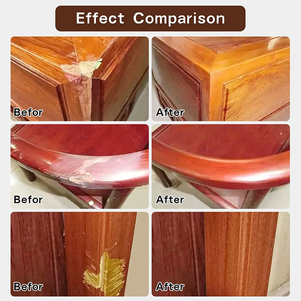 Wood Furniture Repair Kit with 12 Colors Wood Filler J4426