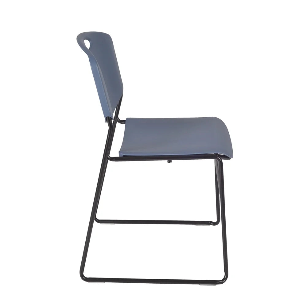 48" Square Breakroom Table & 4 Stack Chairs I869565