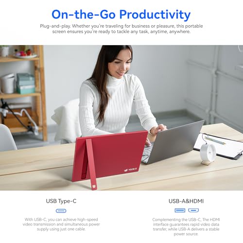 16" Portable IPS Monitor with USB-C HDMI M91418
