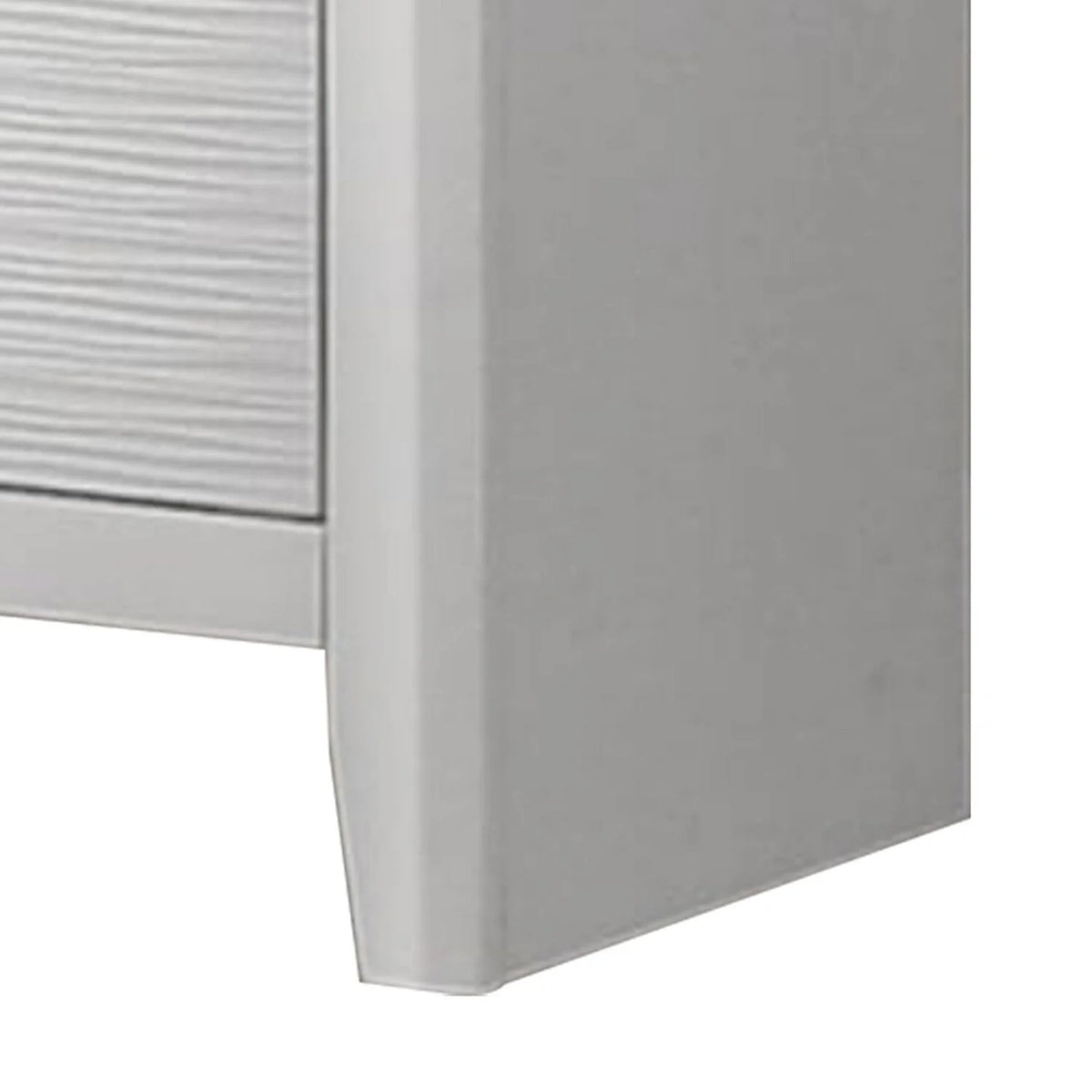 White 2 Drawer Wood Nightstand C495