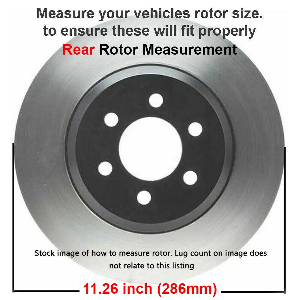 Rear Brake Kit Rotors & Ceramic Brake Pads T29291