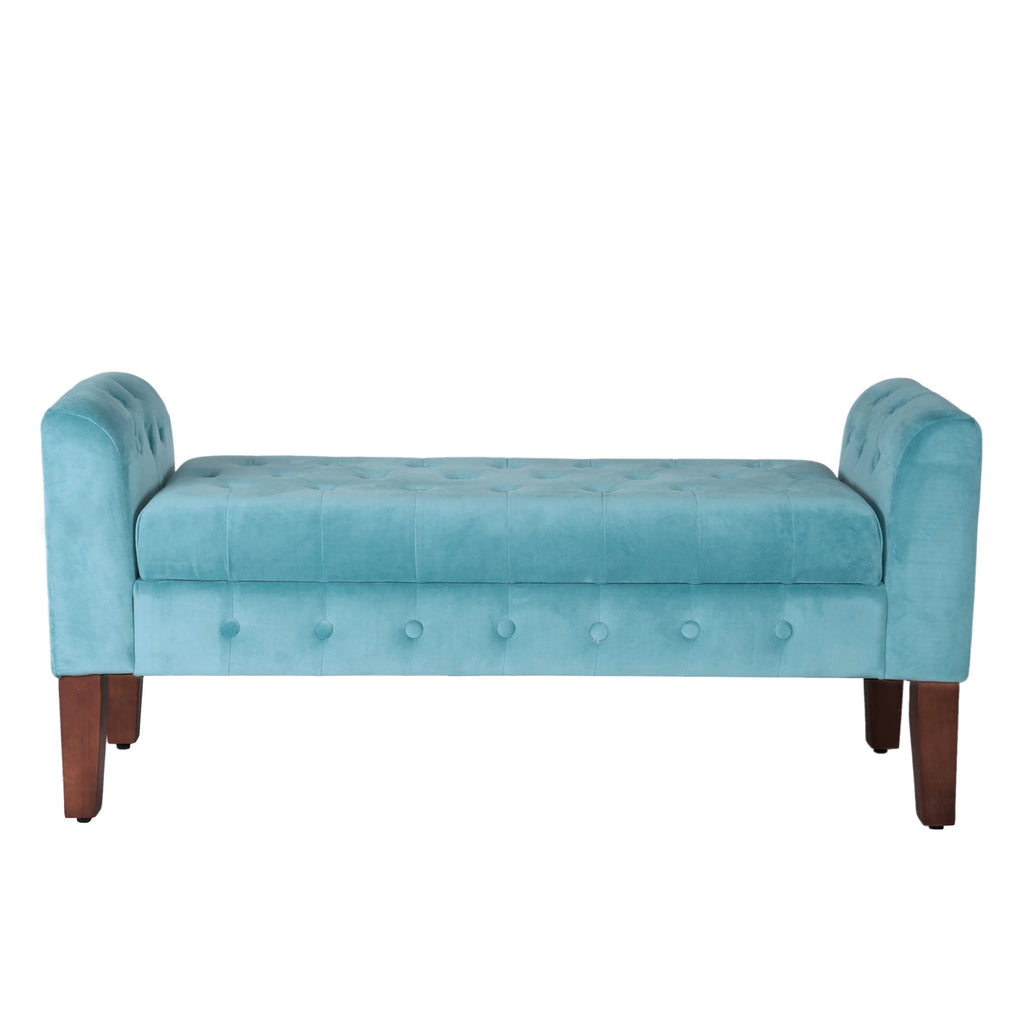 Velvet Tufted Storage Bench and Settee I214