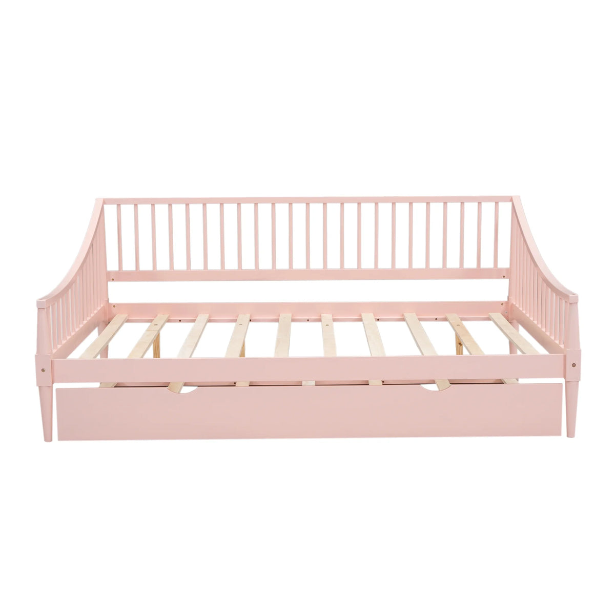 Pink Full Size Wood Daybed with Twin Trundle K97225