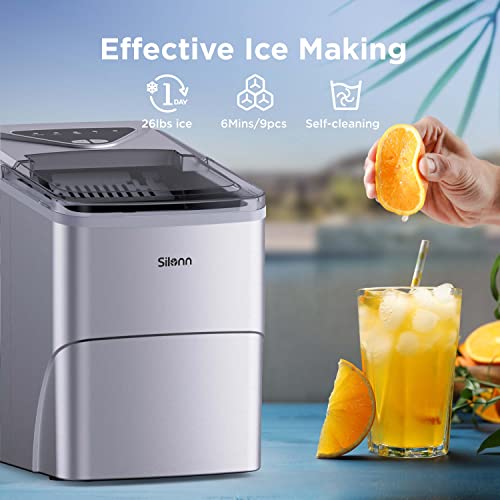 Countertop Ice Maker with Ice Scoop and Basket U170