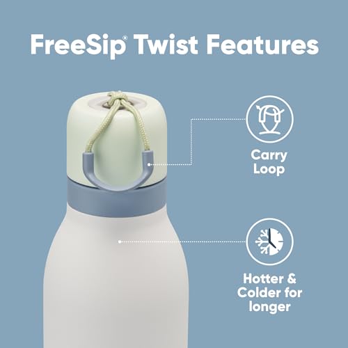 24-oz Insulated Stainless Steel Water Bottle with Straw S664