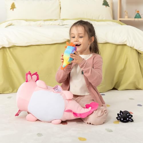 5Pcs Shark Stuffed Animals Set with 4 Small Sea Animal Plush Toys A2869