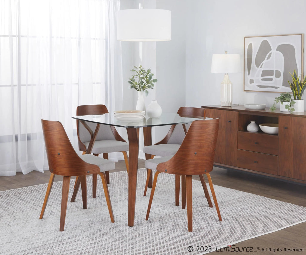 Mid-Century Modern Dining Accent Chair Set of 2 K348