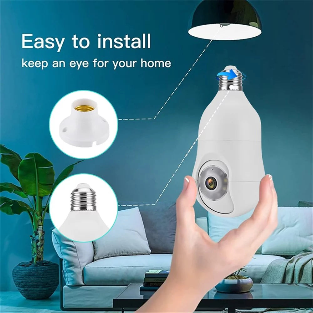Light Bulb Security Camera 5G&2.4GHz 360° Wireless Camera X8499