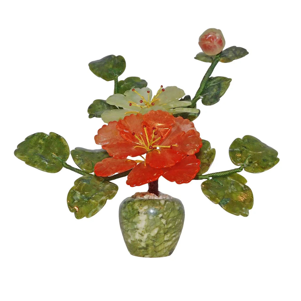 Hardstone Blossom Flower Pot T27126