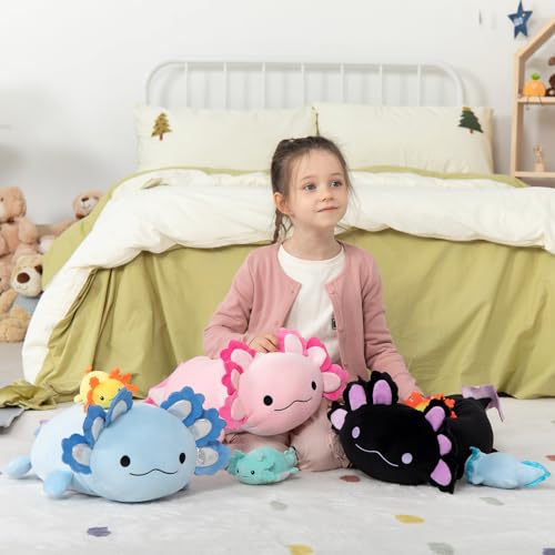 5Pcs Shark Stuffed Animals Set with 4 Small Sea Animal Plush Toys A2869