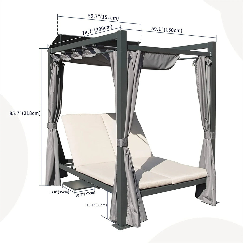 Aluminum Double Chaise Lounge G2572