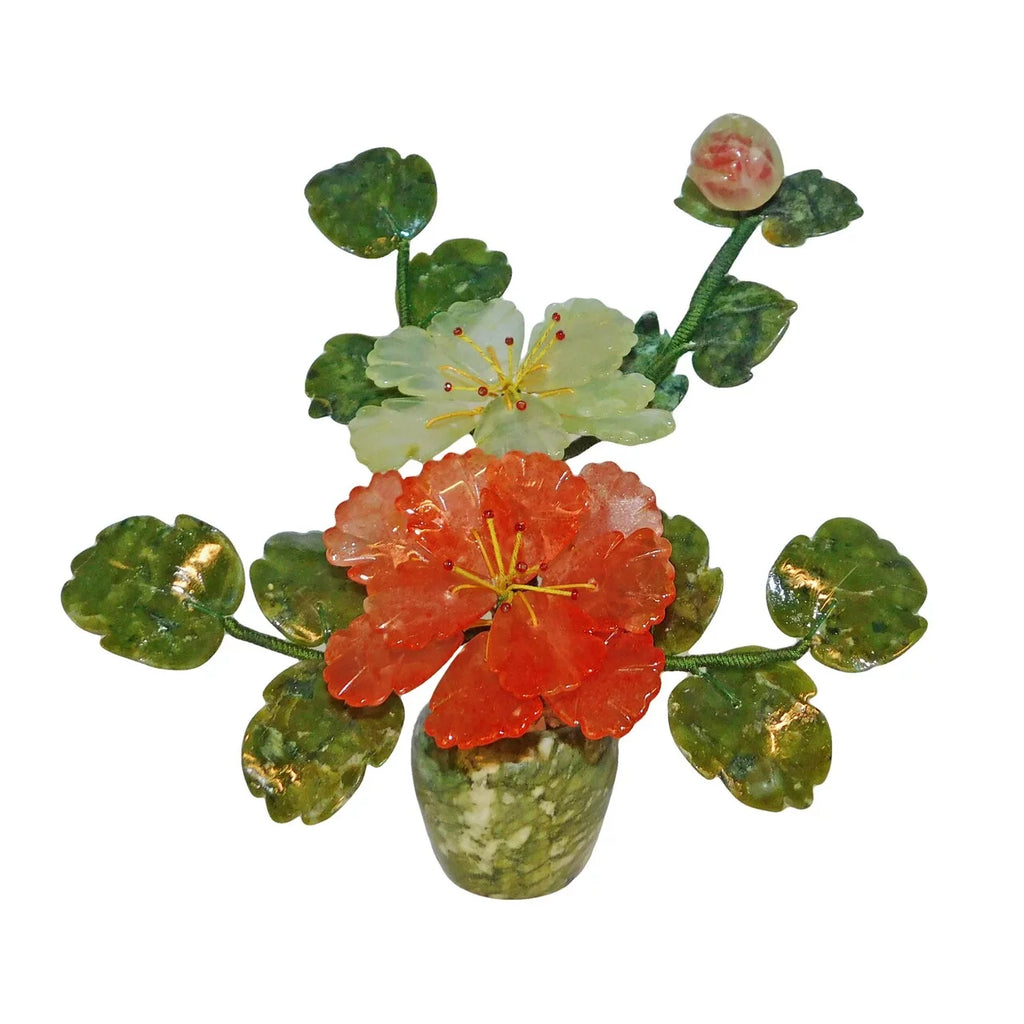 Hardstone Blossom Flower Pot T27126