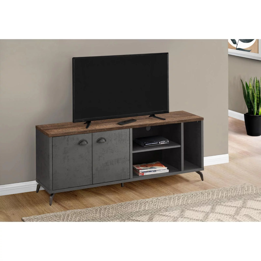 60 in. Tv Stand with 2 Doors and 3 Shelves L5618