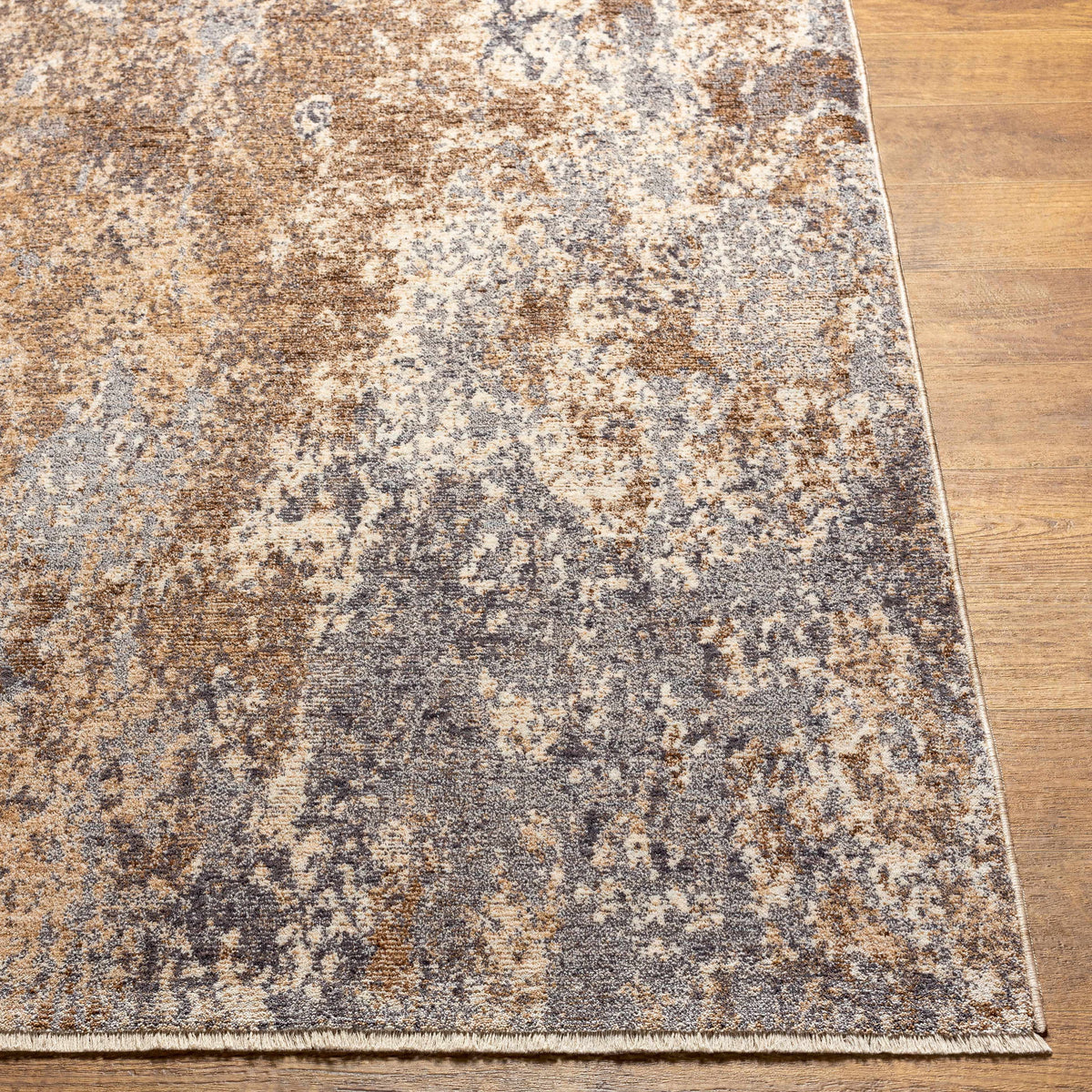 White Brown Beige Area Rug G549