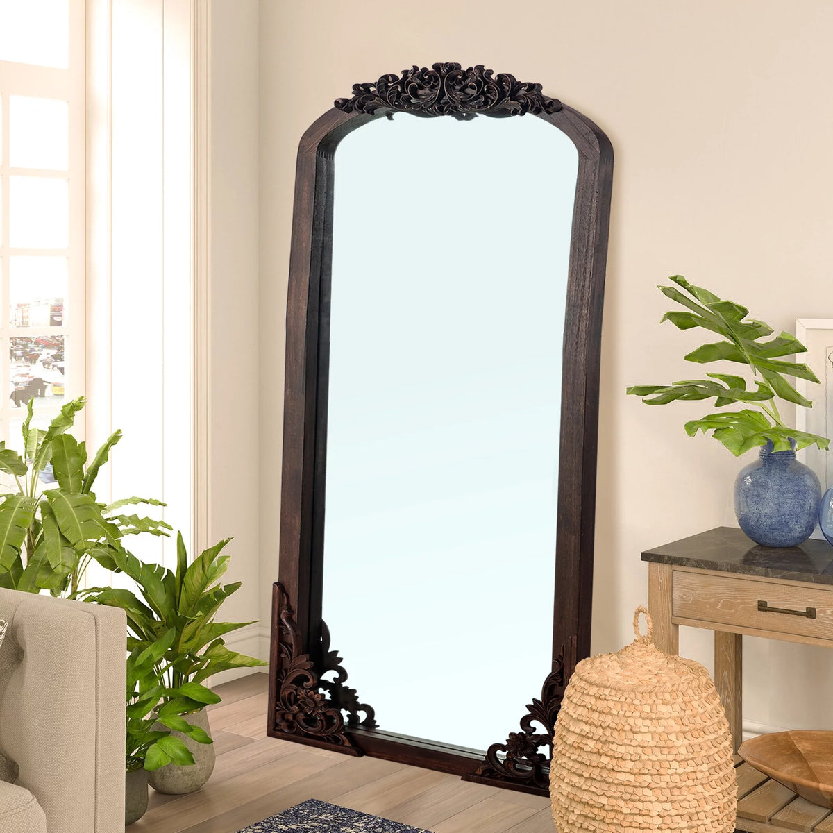 Arch Mirror Full-Length Mirror 71"x31" Natural R3927