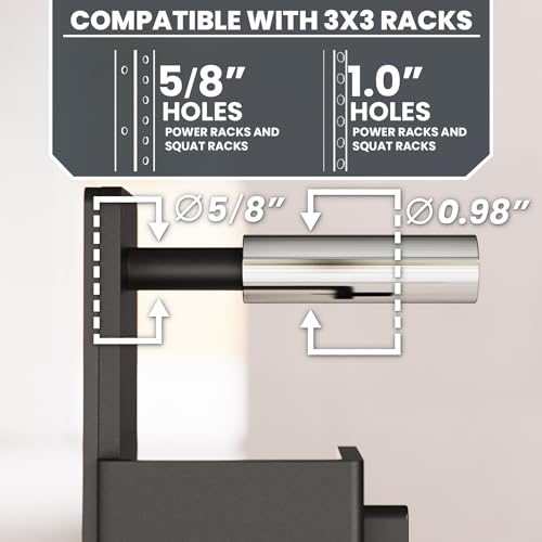 J-Hooks for Power and Squat Racks, 2x2, 2x3 and 3x3, Sold in Pairs D11530