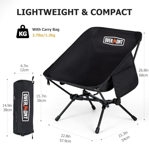 Ultralight Folding Camping Chair with Carry Bag D96418