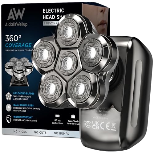 6D Blade Refills for Electric Head Shaver, Washable Y9379