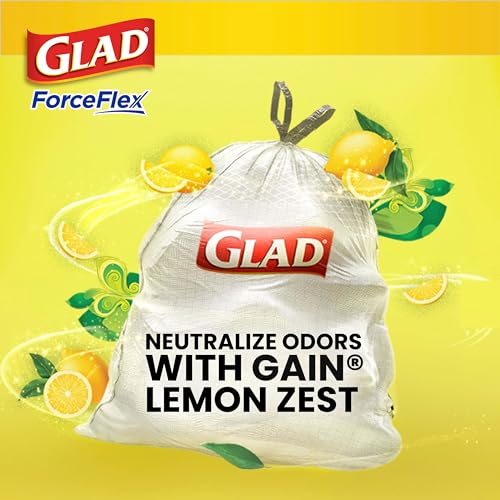 13 Gallon White Drawstring Trash Bags, 110 Count F78443