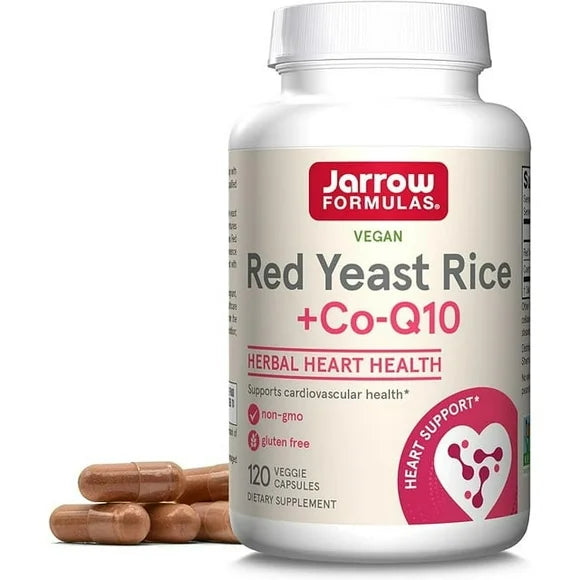 Red Yeast Rice 1200 mg & Co-Q10 100 mg Veggie Caps Dietary Supplement X9120