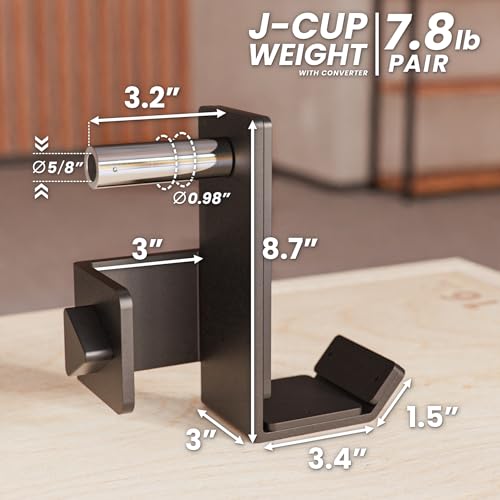 J-Hooks for Power and Squat Racks, 2x2, 2x3 and 3x3, Sold in Pairs D11530