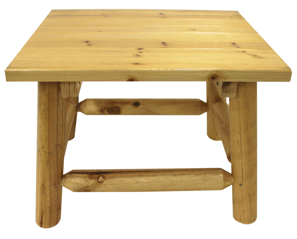 Outdoor Wood End Table Natural L190672