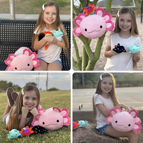 5Pcs Shark Stuffed Animals Set with 4 Small Sea Animal Plush Toys A2869