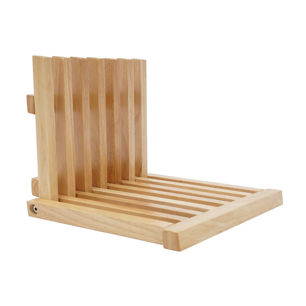 Wall Mounted Rubber Wood Folding Stool C780837