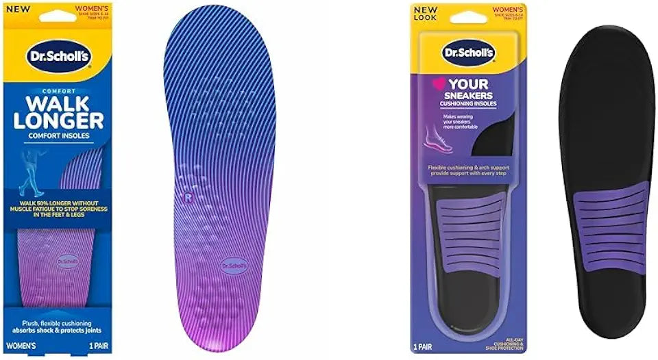 Plush Foam Cushioning Insoles for Women's Shoe Size 6-10, 1 Pair H686