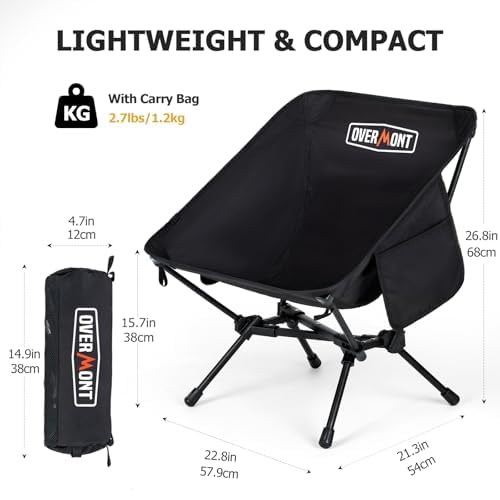 Ultralight Folding Camping Chair with Carry Bag D96418