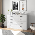 White 8 Drawer Wood Dresser H6321