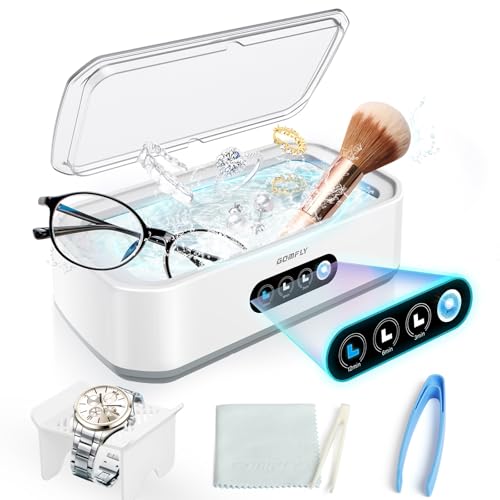 49kHz Ultrasonic Jewelry Cleaner, 22 oz Stainless Steel Tank B910640