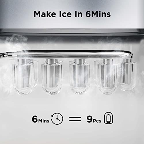 Countertop Ice Maker with Ice Scoop and Basket U170