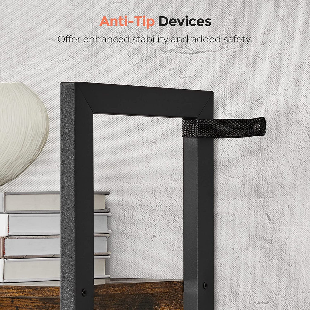 5 Tier Triple Wide Bookshelf with 14 Storage Shelves G7223