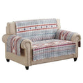 Stone Gray Polyester Loveseat Cover 4 Piece H7693