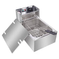 Stainless Steel Electric Double Tank Deep Fryer with Basket 6L C840