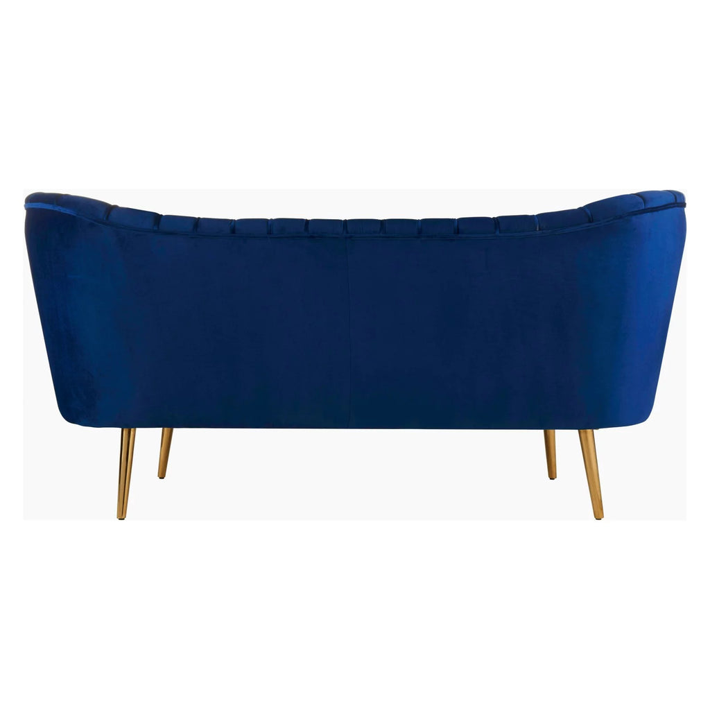 Cream Velvet Loveseat C158383