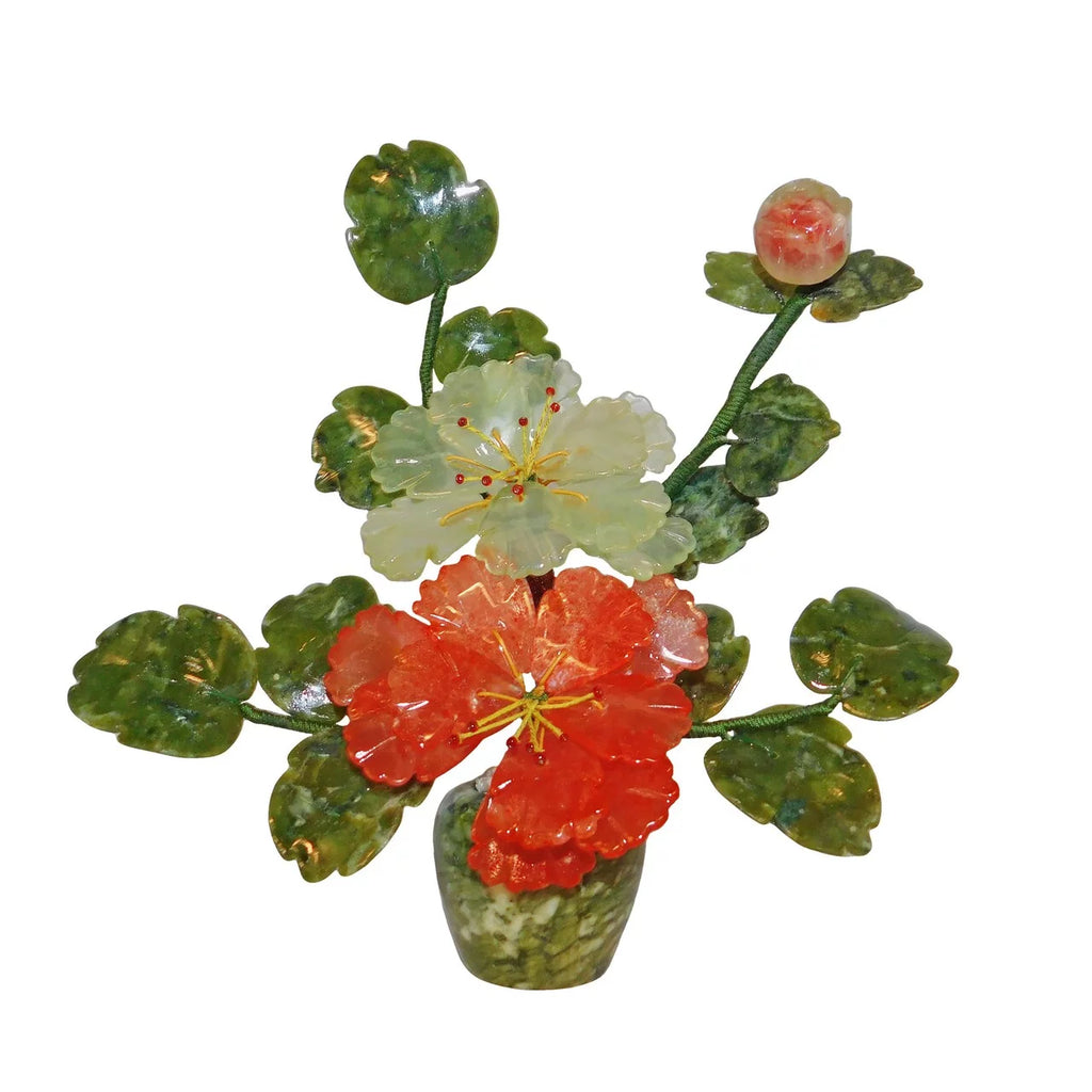 Hardstone Blossom Flower Pot T27126