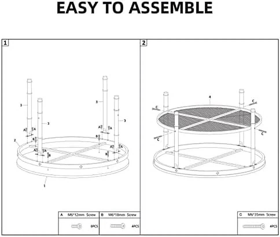 Small Round Coffee Table with Rustic Wood and Metal Legs C2876