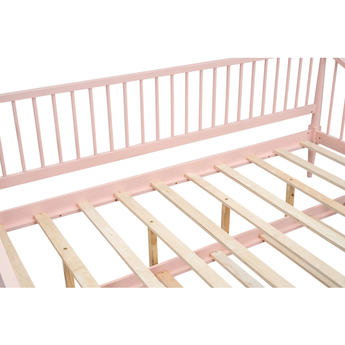Pink Full Size Wood Daybed with Twin Trundle K97225