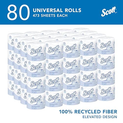 100% Recycled Fiber 2-Ply White Toilet Paper Q8510