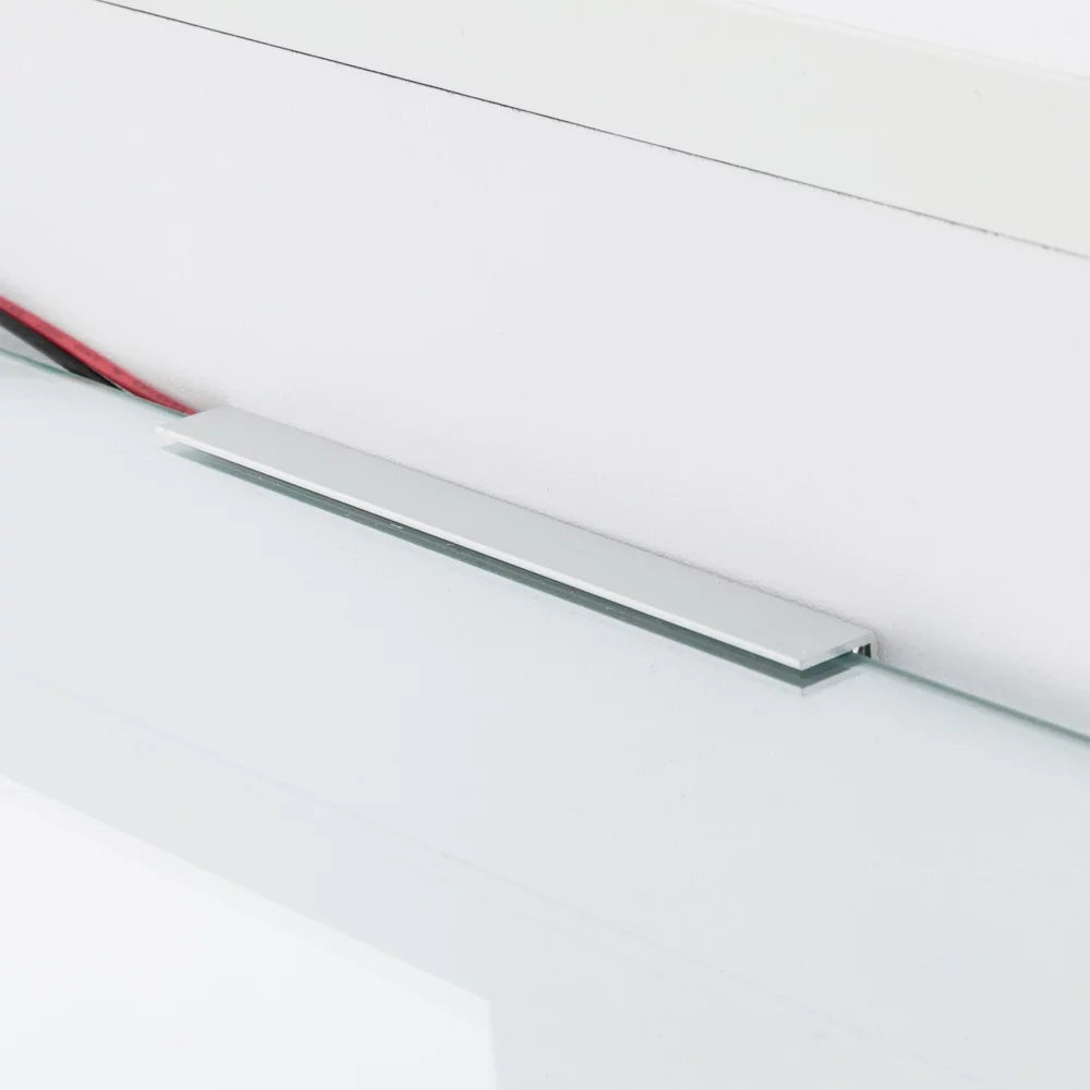White High Gloss LED TV Stand with 2 Drawers W325