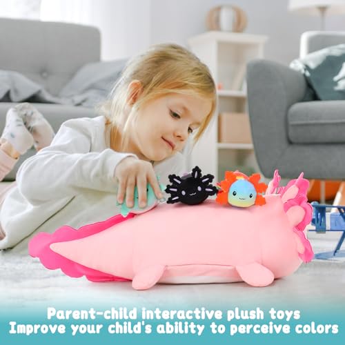 5Pcs Shark Stuffed Animals Set with 4 Small Sea Animal Plush Toys A2869